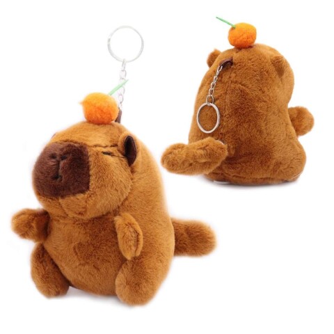 Capibara Peluche Colgante Con Movimiento Juguete Llavero Ax® Variante Capibara