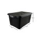 Set x2 Caja organizadora 70lts con tapa NEGRO