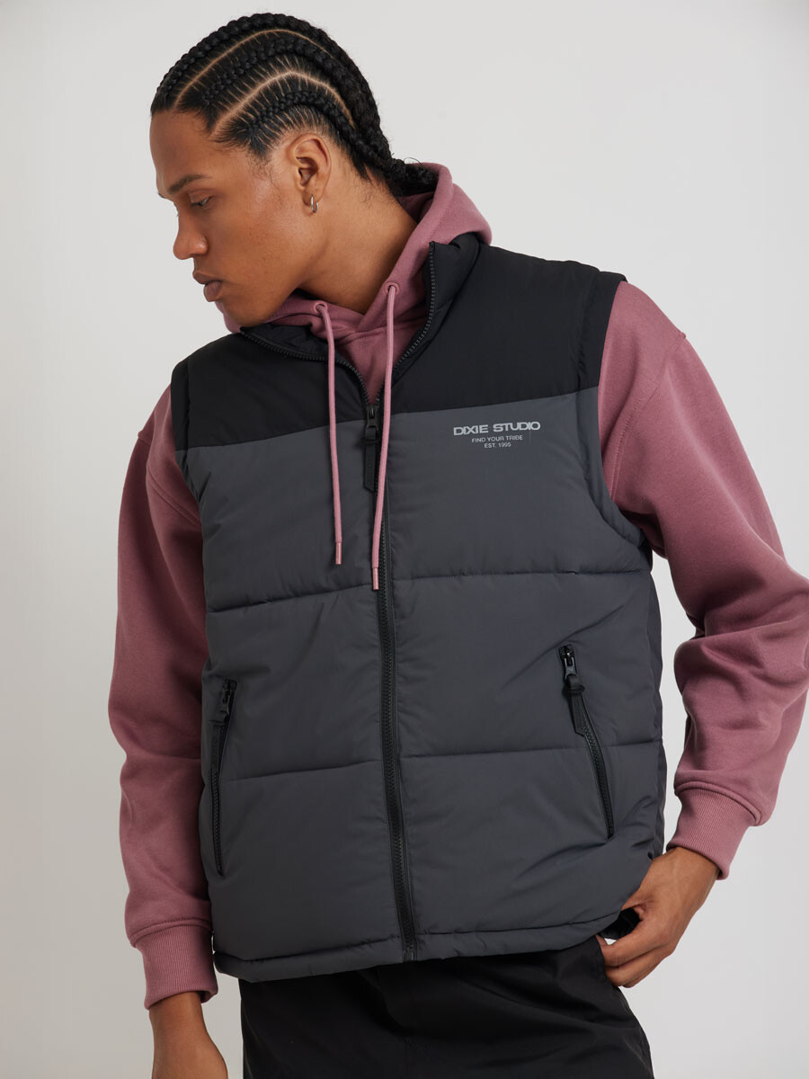 CHALECO NAOYA DIXIE - Gris Oscuro 