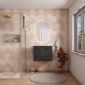 MUEBLE BAÑO MODELO MANACA NEGRO SIN TAPA - 60 CM Mueble Baño Modelo Manaca Negro Sin Tapa - 60 Cm