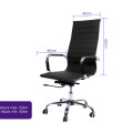 Silla de oficina giratoria eco cuero Negro