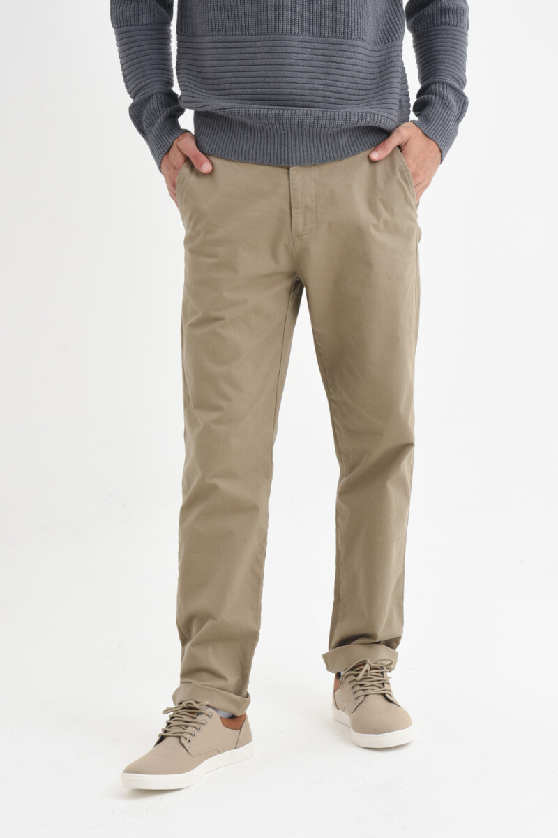 Pantalón chino Beige
