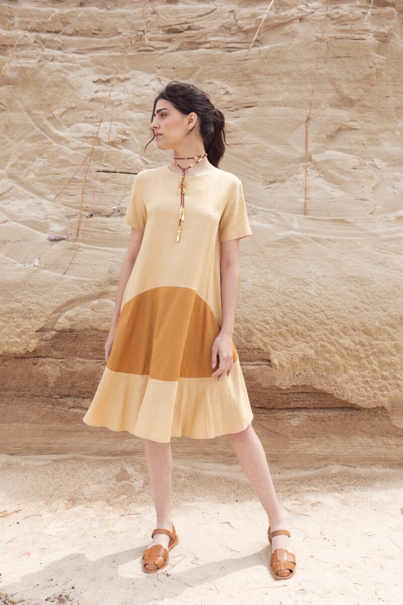 VESTIDO PESSOA - Maíz Y Camel 