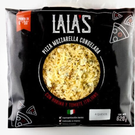 Pizza Muzzarella Congelada Italiana Lala's con 4 Quesos 001