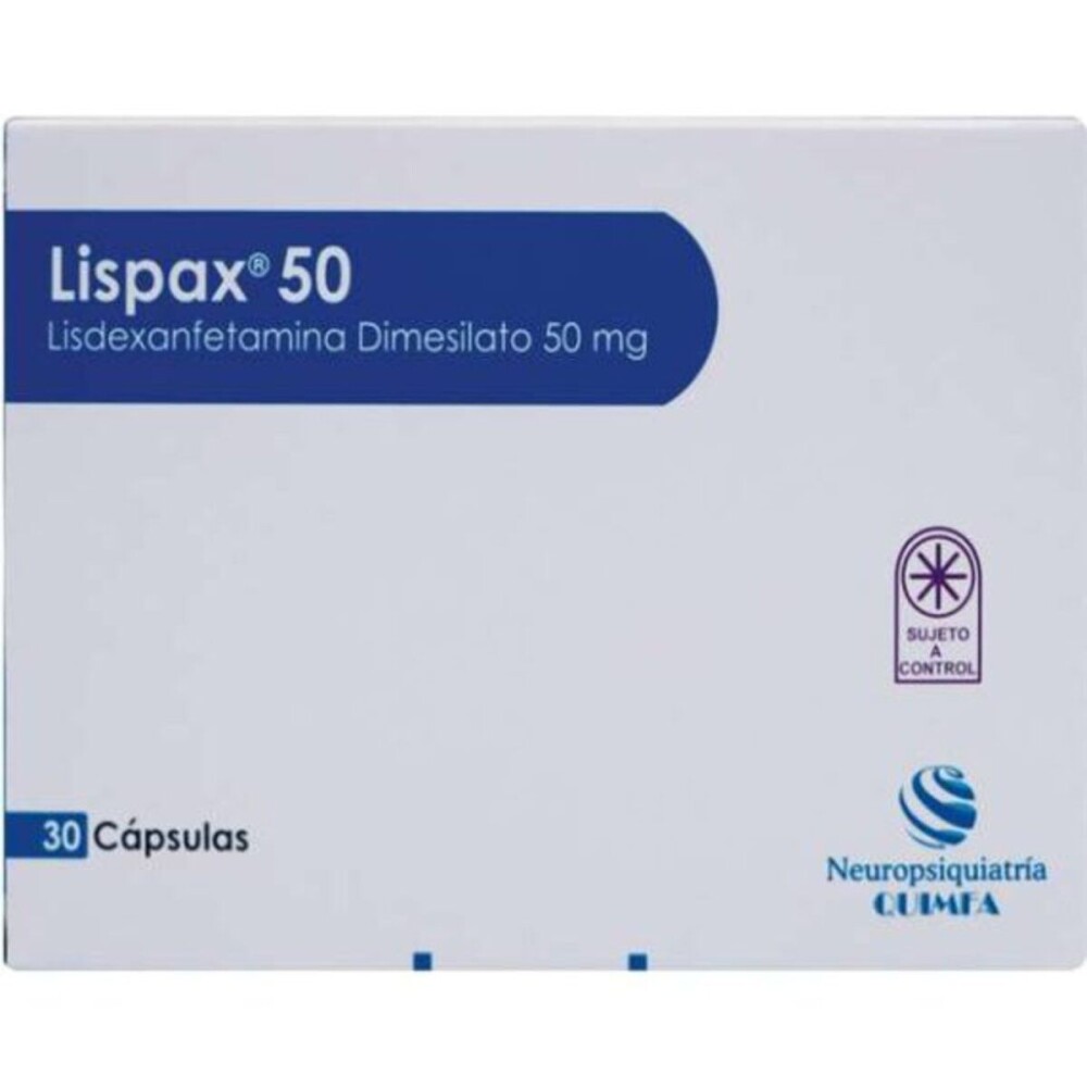 LISPAX 50 MG. CJ X 30 CAPS. única