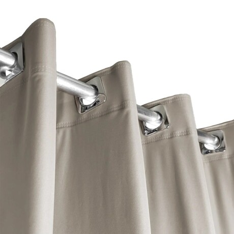 Set x4 paños cortina blackout 1,35m x 2,30m BEIGE