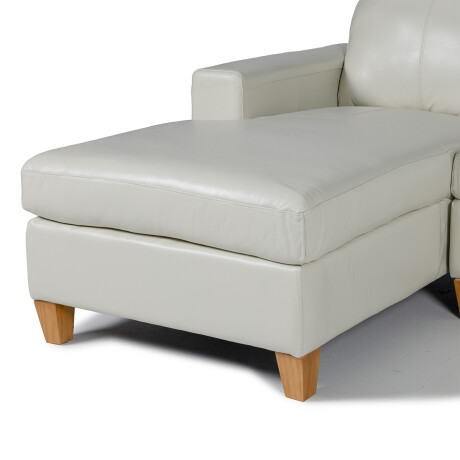 Rinconera Royale - Cuero Básico - Chaise Izquierdo 509 (Off White)