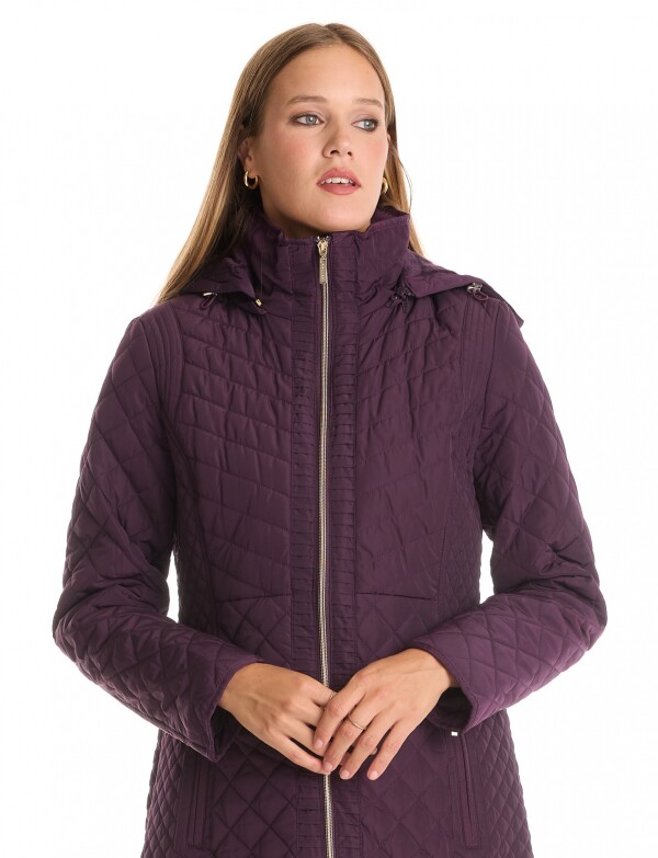 Campera Capitoneada & Capucha Desmontable VIOLETA