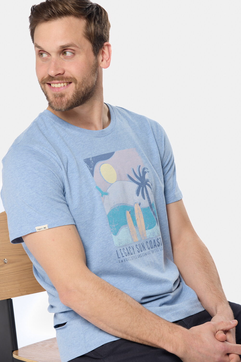 REMERA ESTAMPADA Azul