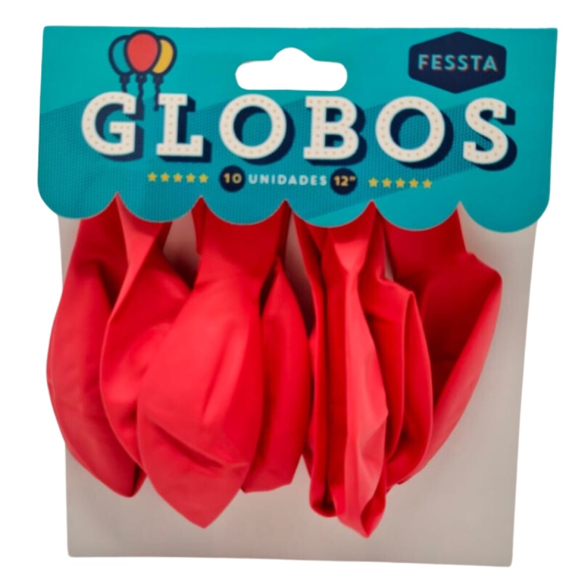 Globos X10 Tamaño R12 - Rojo Pastel 