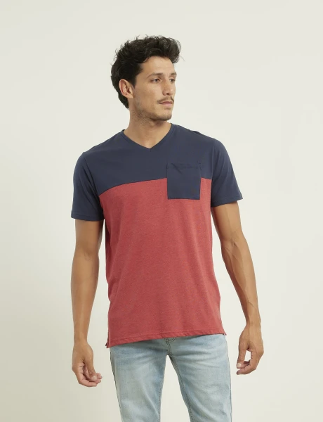 520771 T-SHIRTS NAVIGATOR Azul Osc/rojo