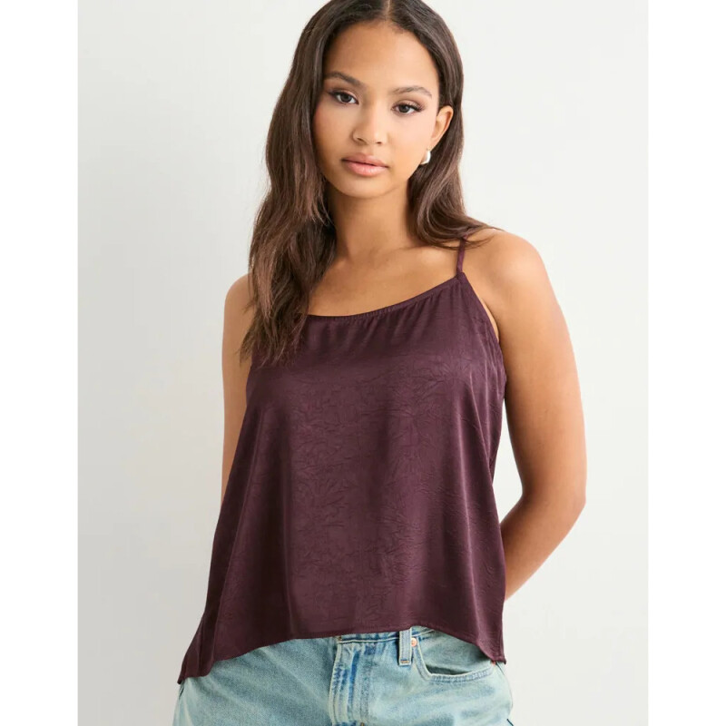 VMMOLLIE DRAPY SINGLET TOP WVN GA Winetasting