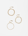 Pulseras Flexibles Metal Set De Pulseras Metal - Dorado