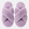 Pantufla Cruzada Varios Colores Violeta