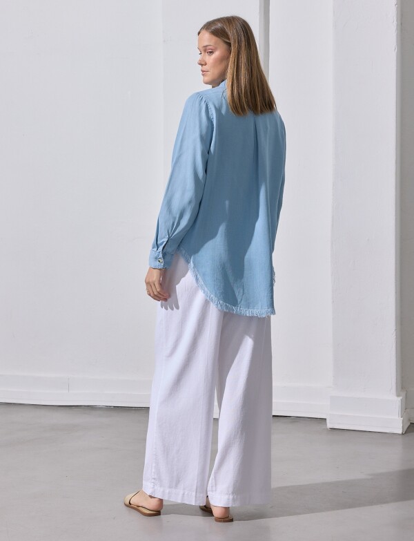 Camisa Tencel Flecos JEAN CLARO