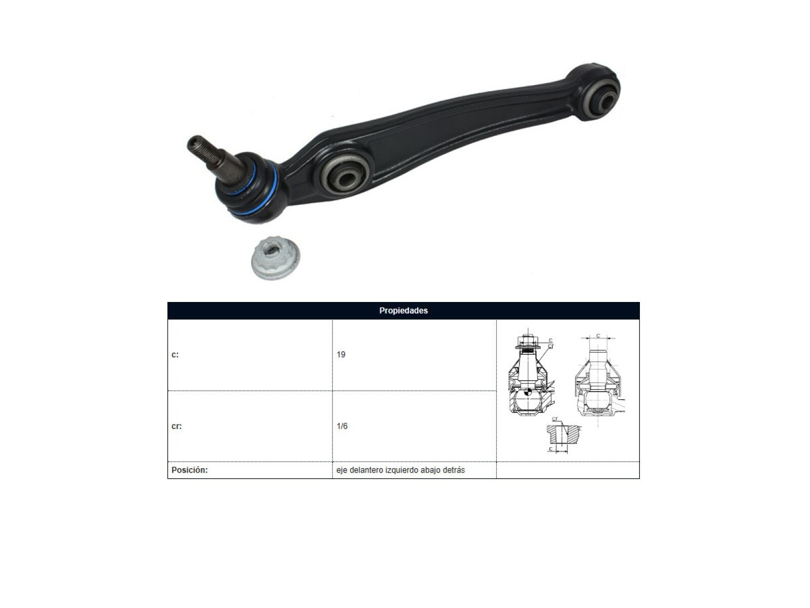 Brazo De Suspension Del BMW X5 D (E70)/X5 3.5 Si (E70)/X6 (E71)/X5 3.0 Si (E70) 06-14 Izq 