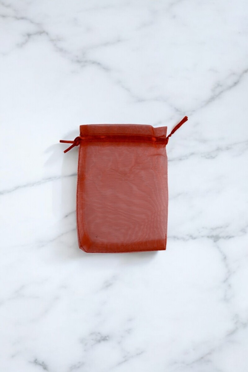 Bolsa organza 9x15 cm. - ROJO 