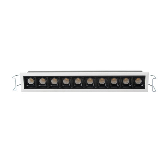 Downlight LED 10 módulo 20W cálida 280x45x49mm IX4446