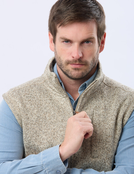CHALECO FELPA ESPECIAL Beige