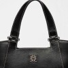 Cartera de mano Tess en cuero vaquita Negro