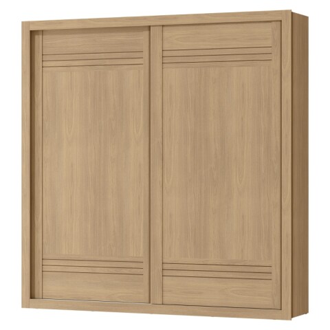 Ropero Armario Tripoli 2 Puertas Corredizas 4 Cajones Telescópicos - Marrón Ropero Armario Tripoli 2 Puertas Corredizas 4 Cajones Telescópicos - Marrón