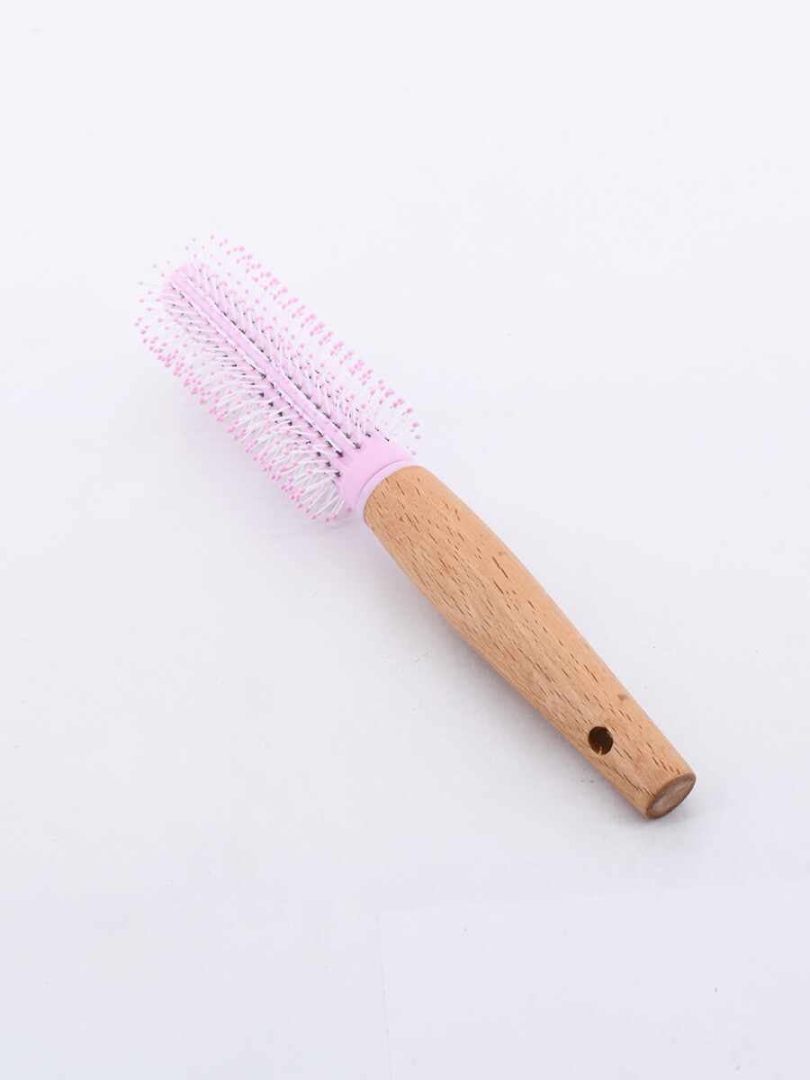 CEPILLO REDONDO WOOD - ROSADO 