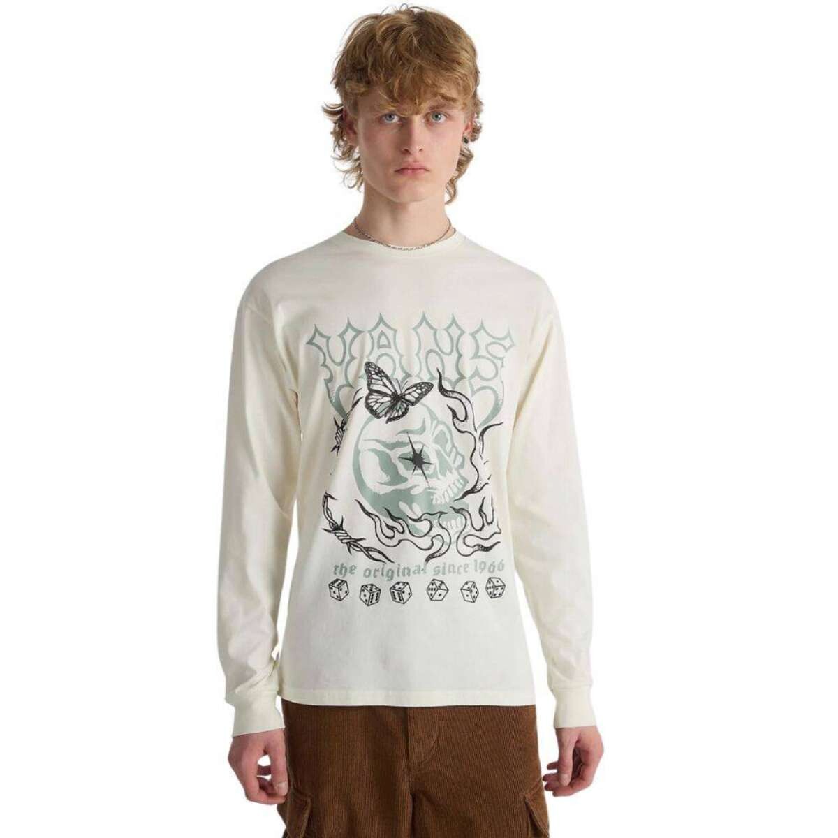 Remera Vans Original Standards Logo - Blanco Estampado 
