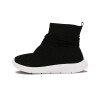 Molekinha Calzado Deportivo Mid Casual Tejida Suela De Goma Negro-plata