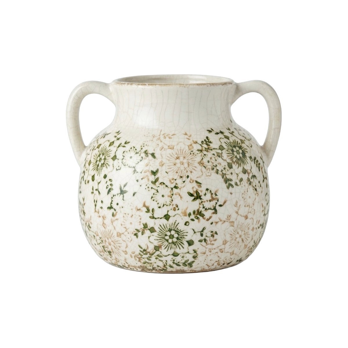 JARRON CERAMICA ESTAMP VERDE 16CM 