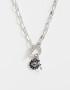 Collares Cortos Collar Corto Cubic Bañado En Plata - Plateado