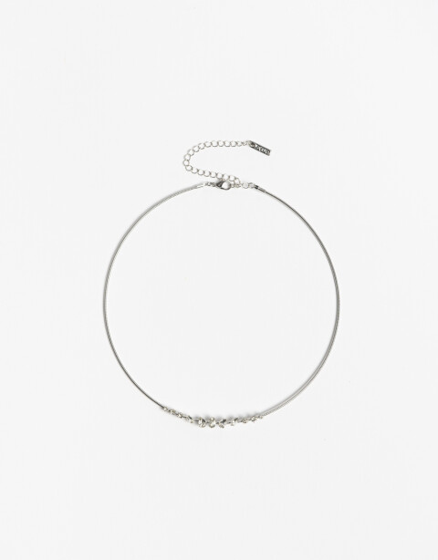 Collares Cortos Strass Collares Cortos, Strass Basics - Plateado Rodio