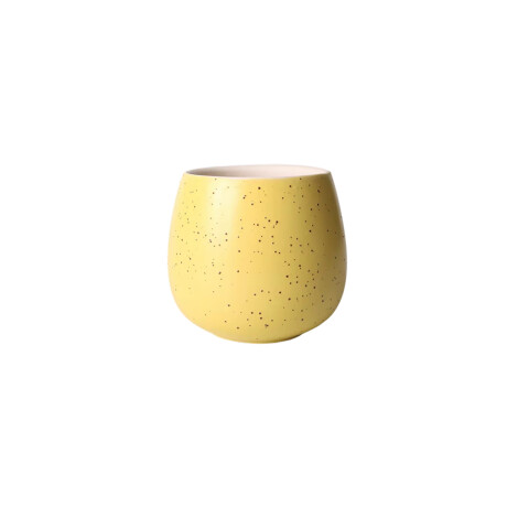 Mini Macetas de Cerámica Pastel Amarillo