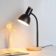 Lampara Mesa Escritorio Nórdica Metal Madera Flexible Lampara Mesa Escritorio Nórdica Metal Madera Flexible