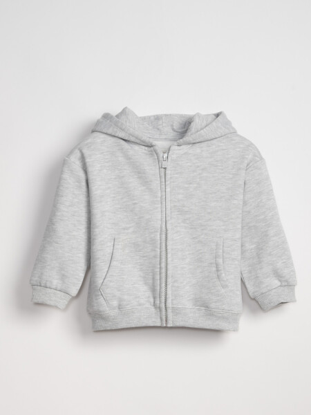 Campera deportiva Sol Gris Melange