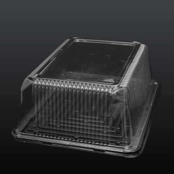 TORTERA RECTANGULAR 38,5X28X12,5 TRANSPARENTE