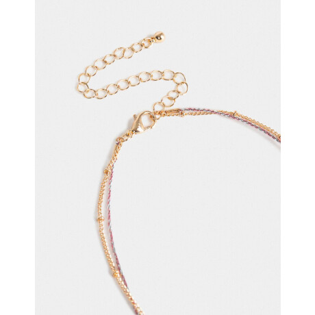 Collar Corto Multidijes Dorado