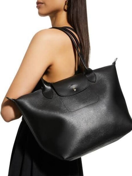 Cartera de lona revestida, Le pliage city Negro