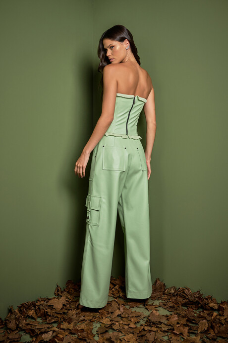 Pantalón Cargo Thalia Verde Menta