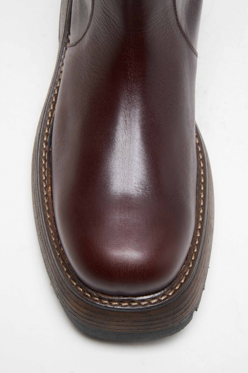 RHODES TALL BOOT Marron