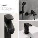 GRIFERIA NEGRO MATE JUEGO PARA BAÑO LAVATORIO DUCHA BIDET NEGRO