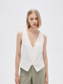 Chaleco Iridis Marfil / Off White