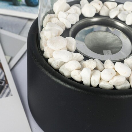 Estufa Fogón De Bioetanol Cilíndrica Chica Negra