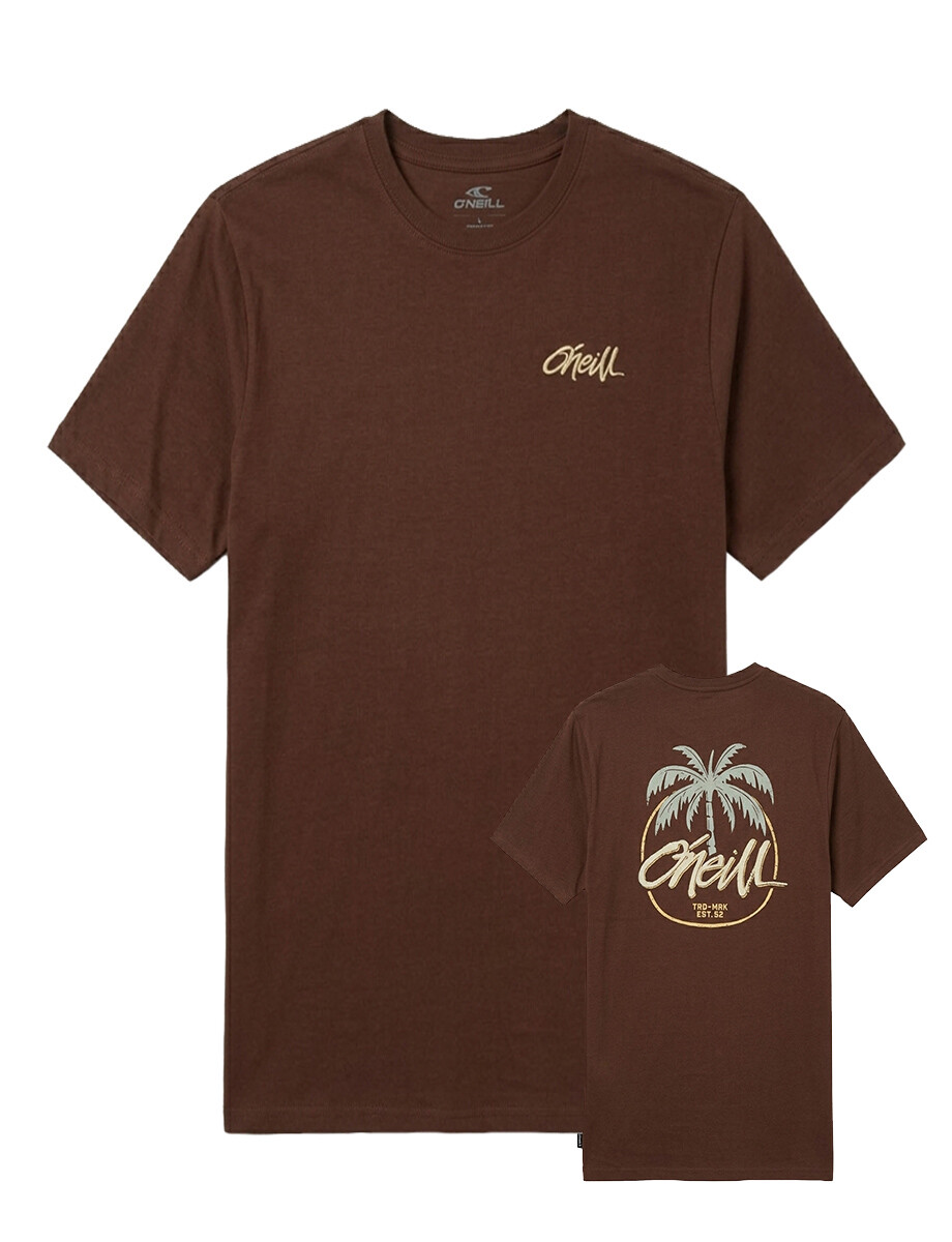 Remera O'Neill Home Grown - Café 