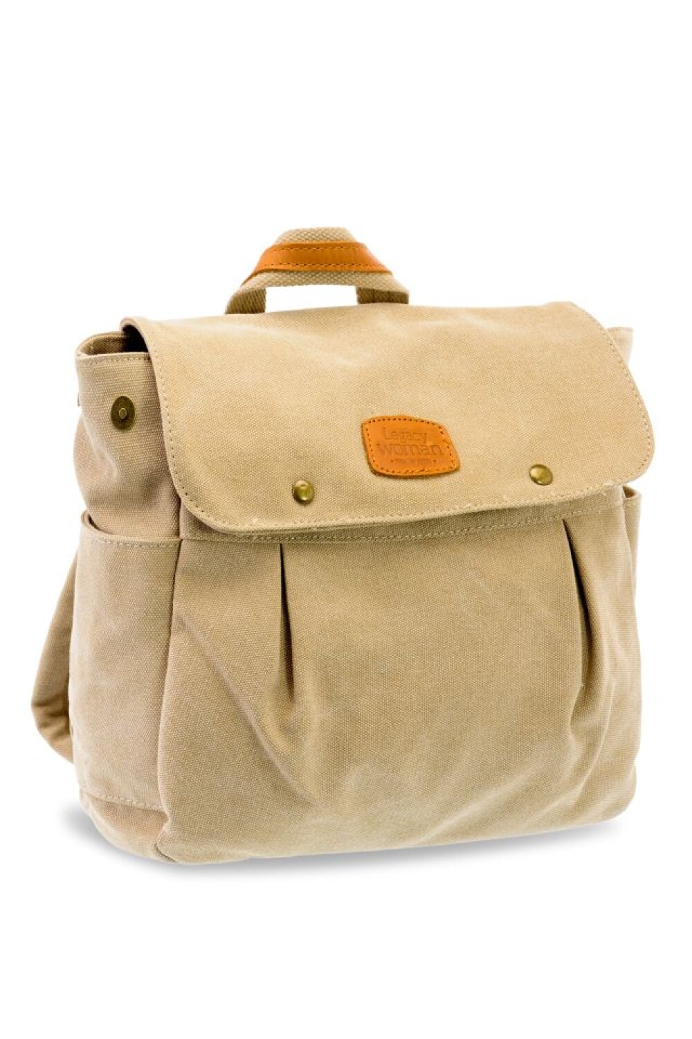 MOCHILA DE LONA LISA Beige