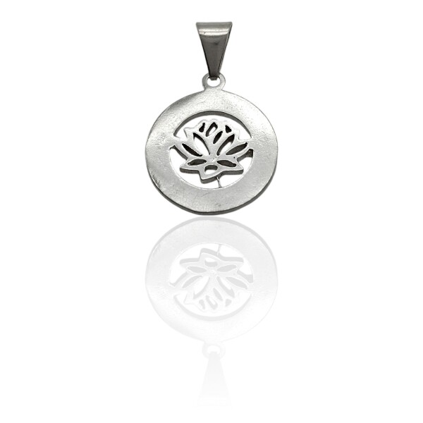 Dije Colgante Flor de Loto-Plata< 925-Sin Piedra-CP3252 Sinpiedra