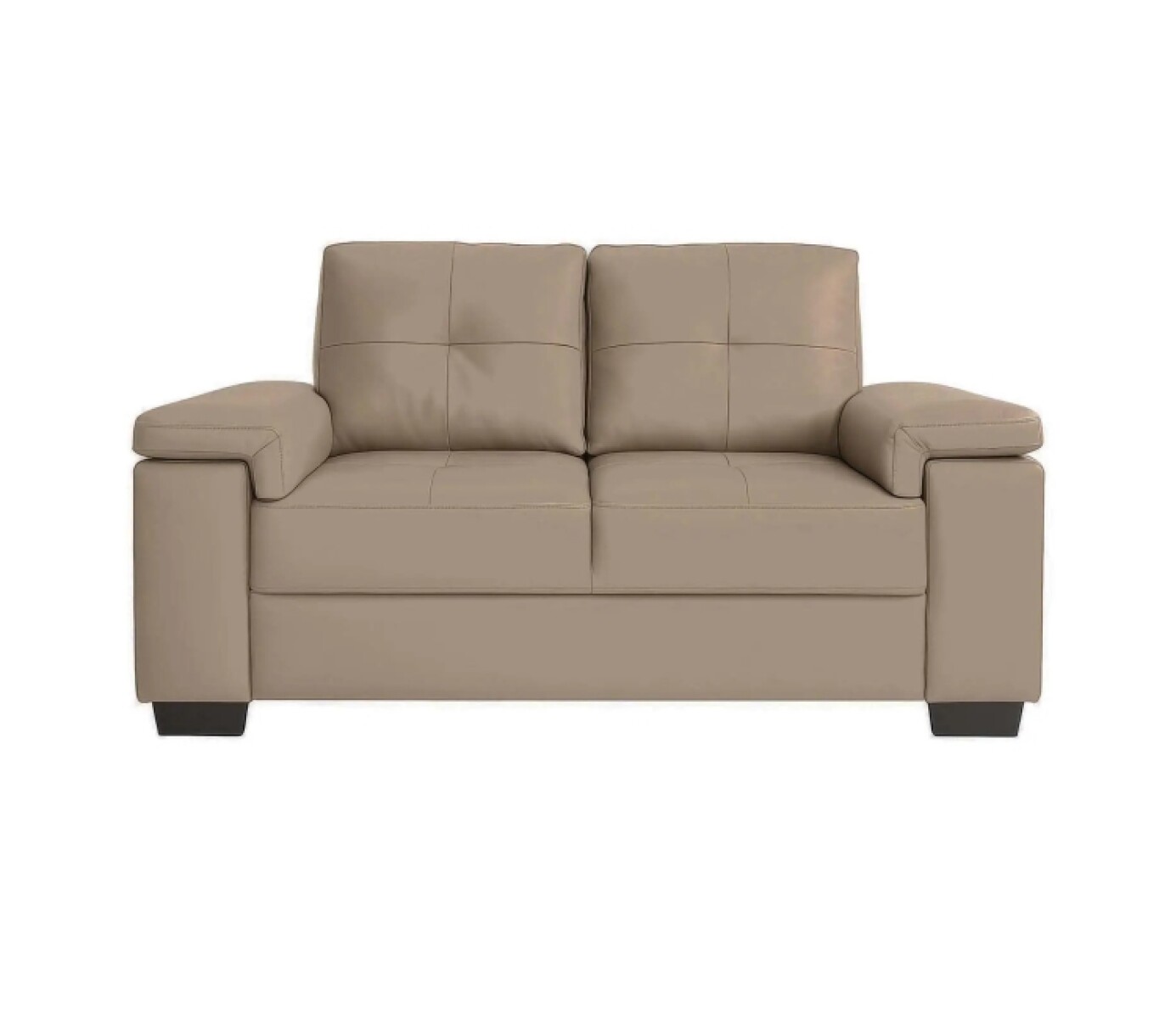 Sofa 2 Cuerpos Luares Pu Taupe 