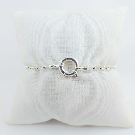 Pulsera de plata 925, modelo rolo con cierre marinero. Pulsera de plata 925, modelo rolo con cierre marinero.