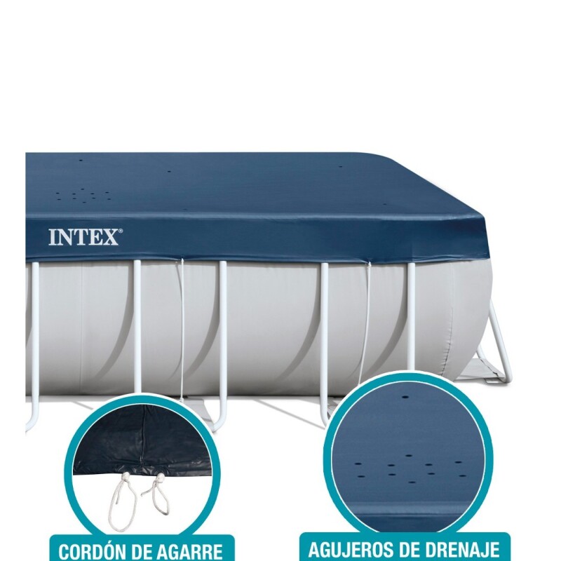 INTEX COBERTOR LONA PISCINA ESTRUCTURAL 400 X 200 Intex Cobertor Lona Piscina Estructural 400 X 200