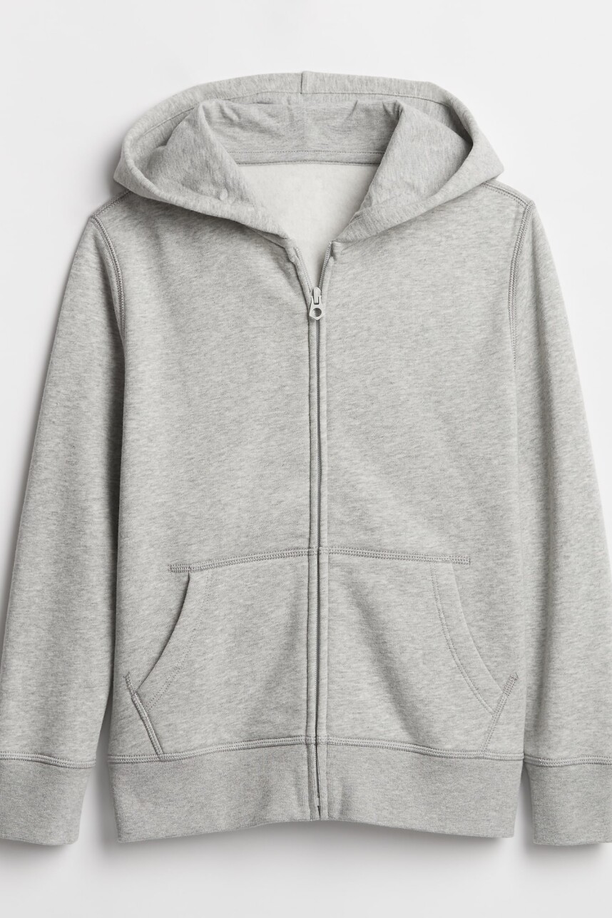 Canguro Con Cierre Bàsico Niño Light Heather Grey B08