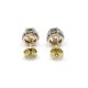 Caravanas Antiguas En Oro 18K Y Brillantes Caravanas Antiguas En Oro 18K Y Brillantes